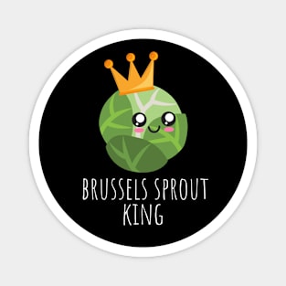 Brussels Sprout King Kawaii Magnet